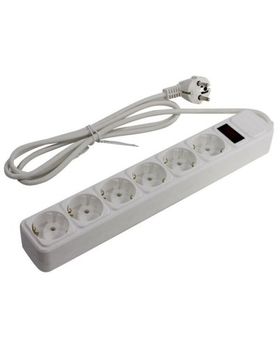 SP6W-130. Сетевой фильтр 6 розеток, 3м, белый. 5bites в Ярославле