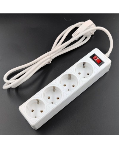 SP4W-518 GARDA. Сетевой фильтр 4 розетки,1,8м, белый. 5bites в Ярославле