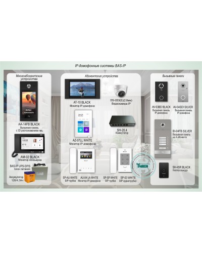 ДМФ-004. IP-домофонные системы BAS-IP. BAS-IP в Ярославле