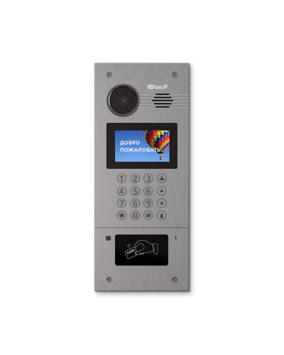 AA-07FB SILVER. Вызывная панель IP-домофона. BAS-IP в Ярославле