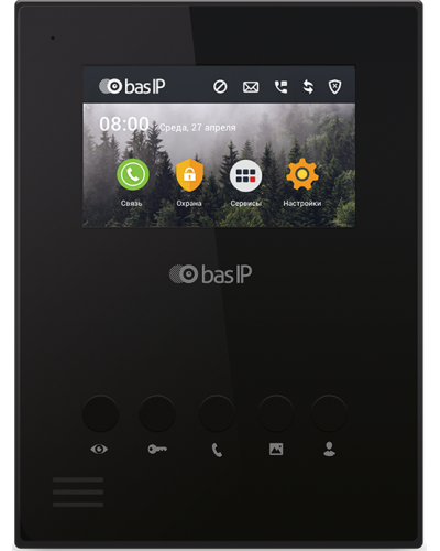 AU-04LA (AU-04L) BLACK. Монитор IP-домофона. BAS-IP в Ярославле