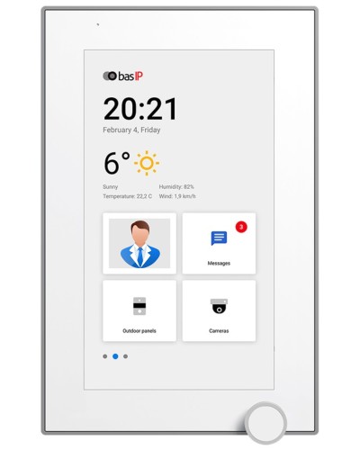 AZ-07L WHITE. Монитор IP-видеодомофона цветной. BAS-IP в Ярославле