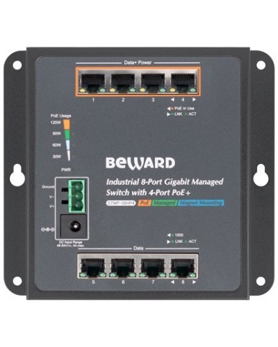STWP-08HP4. Коммутатор 8-портовый. Beward в Ярославле