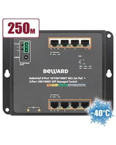 STWP-0802HP. Коммутатор 8-портовый. Beward в Ярославле