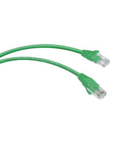PC-UTP-RJ45-Cat.6-0.3m-GN (8682c), зелёный. Патч-корд медный. CABEUS в Ярославле