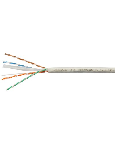 UTP-4P-Cat.6-SOLID-LSZH-WH (11871c-5). Кабель «витая пара» (LAN) для структурированных систем связи. CABEUS в Ярославле