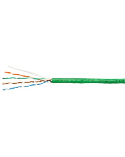 UTP-4P-Cat.5e-SOLID-LSZH-GN-100 (9779c-5). Кабель «витая пара» (LAN) для структурированных систем связи. CABEUS в Ярославле