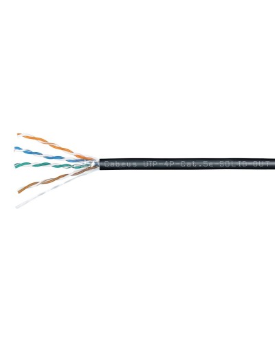 UTP-4P-Cat.5e-SOLID-OUT-LSZH-UV-100 (7172c-5). Кабель «витая пара» (LAN) для структурированных систем связи. CABEUS в Ярославле