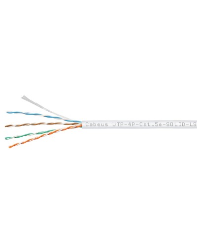 UTP-4P-Cat.5e-SOLID-LSZH-WH (9782c). Кабель «витая пара» (LAN) для структурированных систем связи. CABEUS в Ярославле