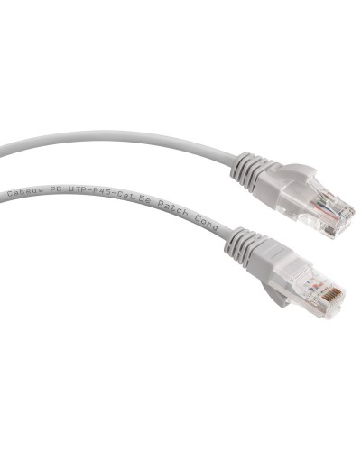 PC-UTP-RJ45-Cat.5e-3m-LSZH (8866c), серый. Патч-корд медный. CABEUS в Ярославле