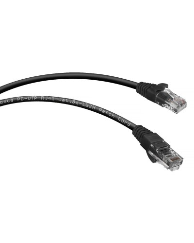 PC-UTP-RJ45-Cat.5e-0.3m-BK-LSZH (9535c), чёрный. Патч-корд медный. CABEUS в Ярославле