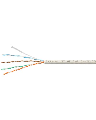 UTP-4P-Cat.5e-SOLID-LSZH-WH-100 (9782c-5). Кабель «витая пара» (LAN) для структурированных систем связи. CABEUS в Ярославле