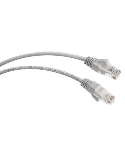 PC-UTP-RJ45-Cat.6-15m (8790c), серый. Патч-корд медный. CABEUS в Ярославле