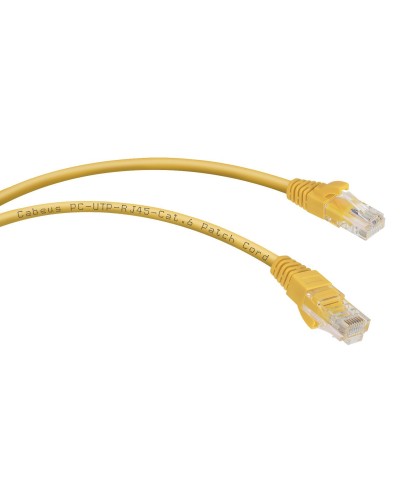 PC-UTP-RJ45-Cat.6-1m-YL (8705c), желтый. Патч-корд медный. CABEUS в Ярославле