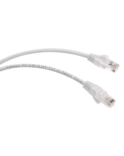 PC-UTP-RJ45-Cat.6-3m (7269c), серый. Патч-корд медный. CABEUS в Ярославле
