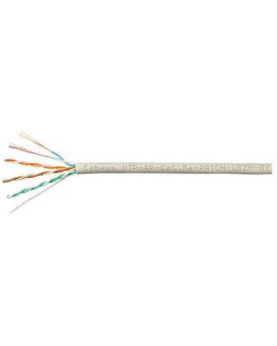 UTP-4P-Cat.5e-SOLID-LSZH-GY-100 (9776c-5). Кабель «витая пара» (LAN) для структурированных систем связи. CABEUS в Ярославле