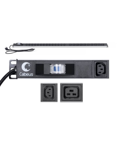 PDU-16-14C13-10C19-B-C14 (9553c). Блок розеток. CABEUS в Ярославле