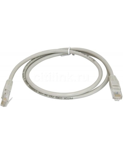 PC-UTP-RJ45-Cat.5e-0.3m (7209c), серый. Патч-корд медный. CABEUS в Ярославле