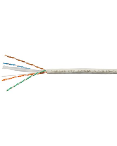 UTP-4P-Cat.6-SOLID-LSLTx-GY (11143c). Кабель «витая пара» (LAN) для структурированных систем связи. CABEUS в Ярославле