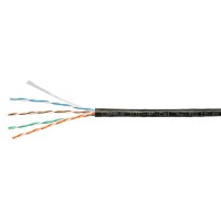 UTP-4P-Cat.5e-SOLID-LSZH-BK-100 (9781c-5). Кабель «витая пара» (LAN) для структурированных систем связи. CABEUS