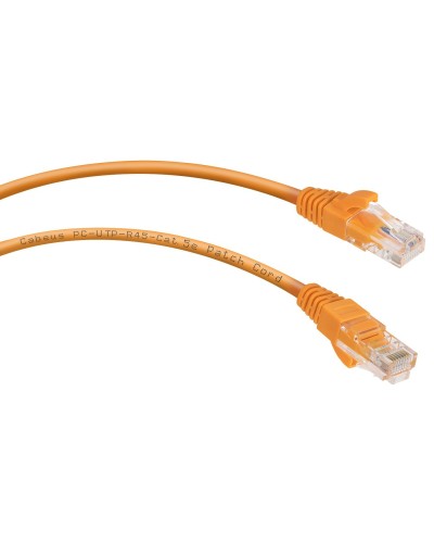PC-UTP-RJ45-Cat.5e-0.5m-OR-LSZH (9520c), оранжевый. Патч-корд медный. CABEUS в Ярославле