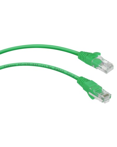 PC-UTP-RJ45-Cat.5e-0.3m-GN (7659c), зелёный. Патч-корд медный. CABEUS в Ярославле