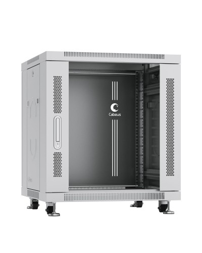 SH-05C-12U60/80 (7646c). Шкаф телекоммуникационный 19 напольный 12U. CABEUS в Ярославле