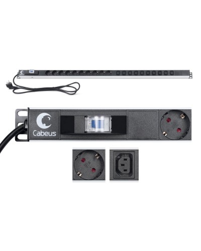 PDU-16-10S-10C13-B (9552c). Блок розеток. CABEUS в Ярославле