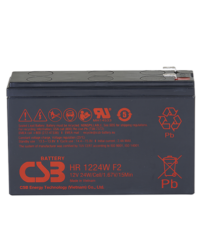CSB HR 1224W F2 F1. Аккумулятор герметичный свинцово-кислотный. CSB в Ярославле