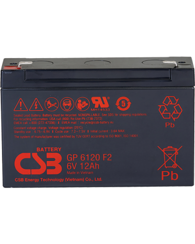 CSB GP 6120. Аккумулятор герметичный свинцово-кислотный. CSB в Ярославле