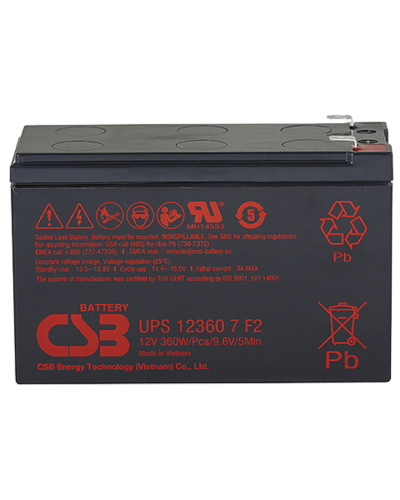 CSB UPS 123607. Аккумулятор герметичный свинцово-кислотный. CSB в Ярославле