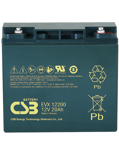 CSB EVX 12200. Аккумулятор герметичный свинцово-кислотный. CSB в Ярославле