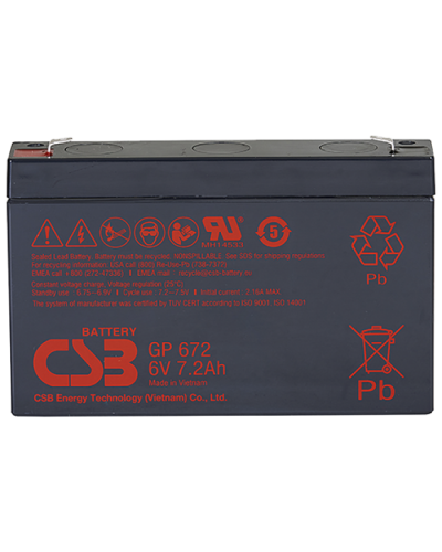 CSB GP 672. Аккумулятор герметичный свинцово-кислотный. CSB в Ярославле