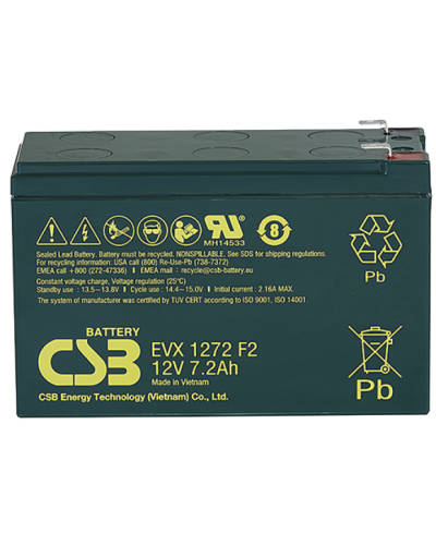 CSB EVX 1272. Аккумулятор герметичный свинцово-кислотный. CSB в Ярославле