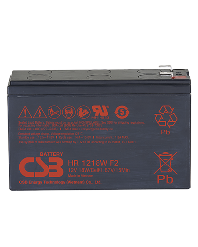 CSB HR 1218W. Аккумулятор герметичный свинцово-кислотный. CSB в Ярославле