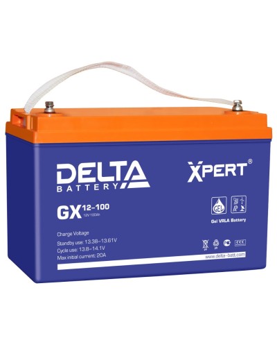 Delta GX 12-100. Аккумулятор герметичный свинцово-кислотный. Delta в Ярославле