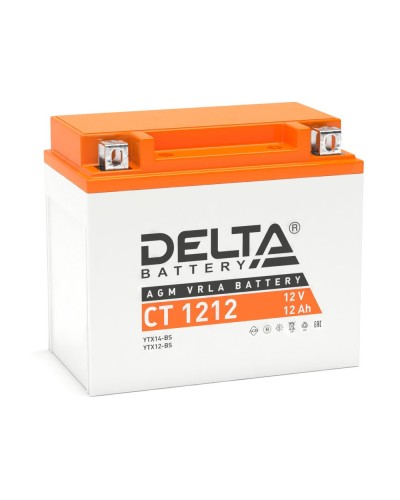 Delta CT 1212. Аккумулятор герметичный свинцово-кислотный стартерный. Delta в Ярославле