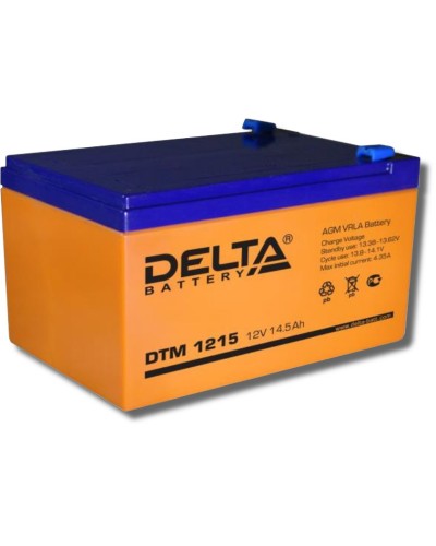 Delta DTM 1215. Аккумулятор герметичный свинцово-кислотный. Delta в Ярославле