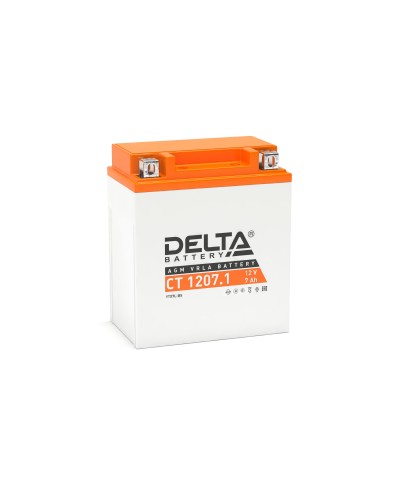 Delta CT 1207.1. Аккумулятор герметичный свинцово-кислотный стартерный. Delta в Ярославле