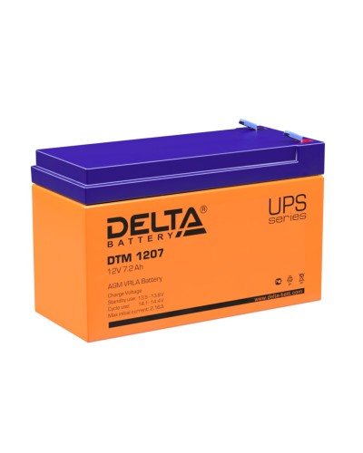 Delta DTM 1207. Аккумулятор герметичный свинцово-кислотный. Delta в Ярославле