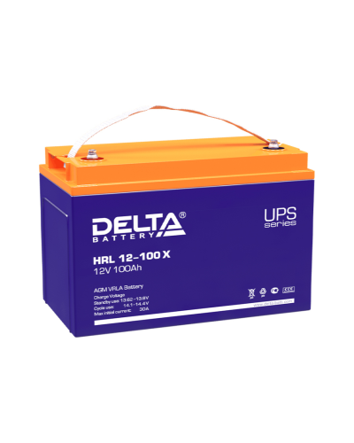 Delta HRL 12-100 X. Аккумулятор герметичный свинцово-кислотный. Delta в Ярославле