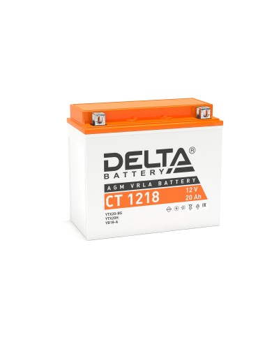 Delta CT 1218. Аккумулятор герметичный свинцово-кислотный стартерный. Delta в Ярославле