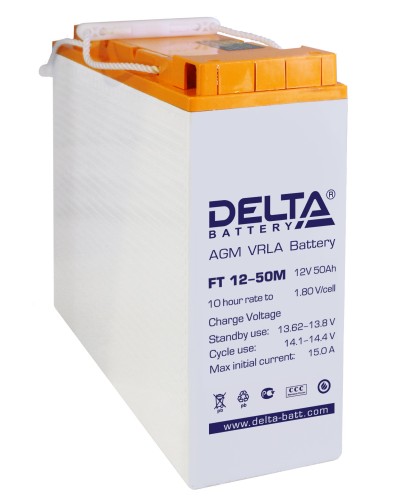 Delta FT 12-50 M. Аккумулятор герметичный свинцово-кислотный. Delta в Ярославле