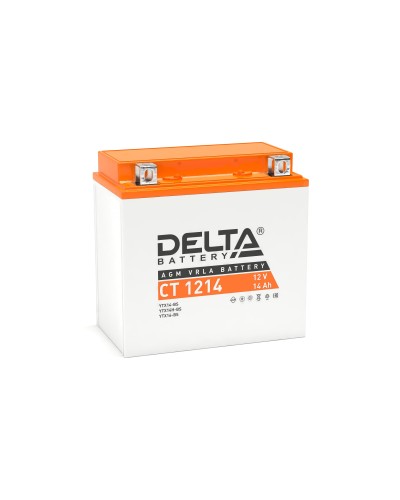 Delta CT 1214. Аккумулятор герметичный свинцово-кислотный стартерный. Delta в Ярославле