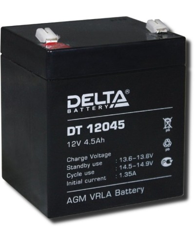 Delta DT 12045. Аккумулятор герметичный свинцово-кислотный. Delta в Ярославле