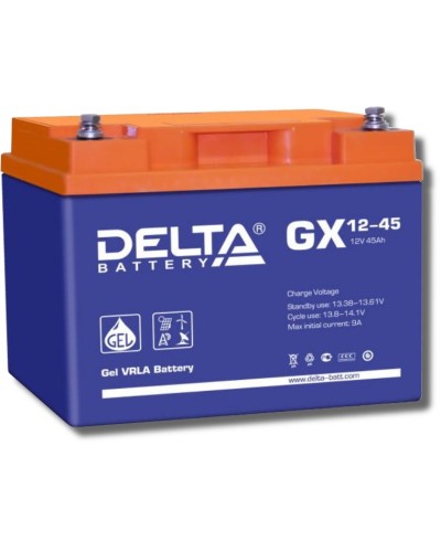 Delta GX 12-45. Аккумулятор герметичный свинцово-кислотный. Delta в Ярославле