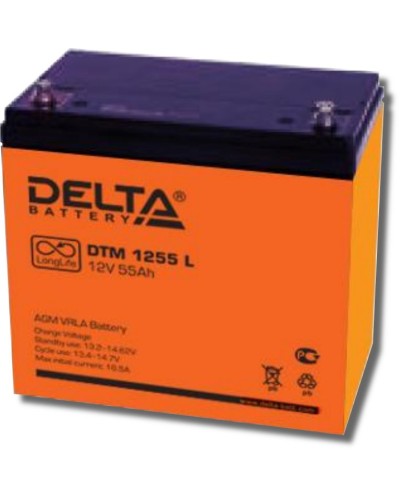 Delta DTM 1255 L. Аккумулятор герметичный свинцово-кислотный. Delta в Ярославле