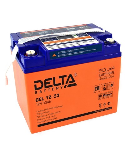 Delta GEL 12-33. Аккумулятор герметичный свинцово-кислотный. Delta в Ярославле