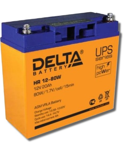 Delta HR 12-80 W. Аккумулятор герметичный свинцово-кислотный. Delta в Ярославле