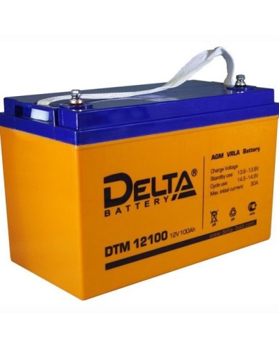 Delta DTM 12100 L. Аккумулятор герметичный свинцово-кислотный. Delta в Ярославле